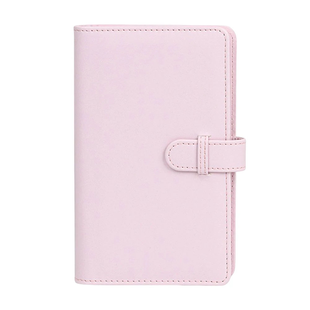Album photo portable pour Fujifilm Instax Mini 12, livre de collection de cartes de billets, vert et rose, 108 feuilles, 3 pouces: jaune clair