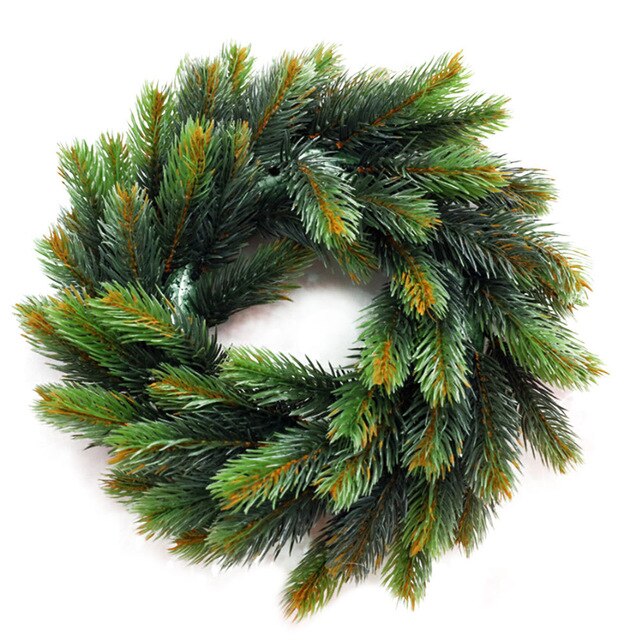 Christmas Wreath Door Flowers Plant Wreath Wall Decor Heart Round Wreath Garlands: 2