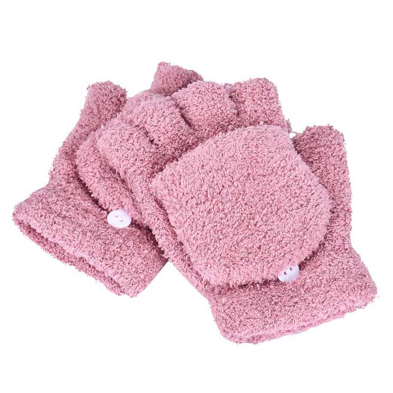 Kinder Winter handschuhe Kind stil Junge Mädchen Stricken Handschuhe Winter Kinder kinder 3-12Year Warme Halb finger Flip abdeckung Handschuhe M840 #