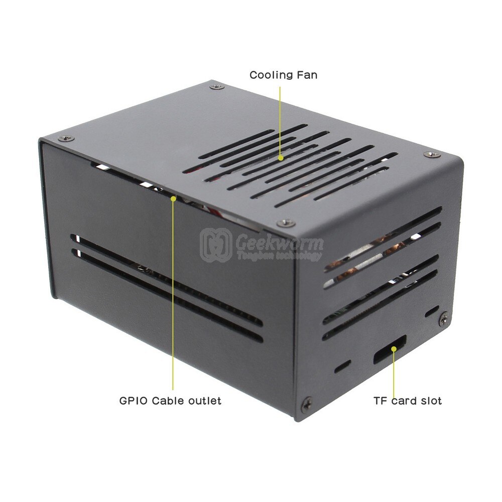 Raspberry Pi 4 Metal Case for Raspberry Pi 4 & Raspberry Pi Horizontal ICE Tower Cooler / CPU Cooling Fan