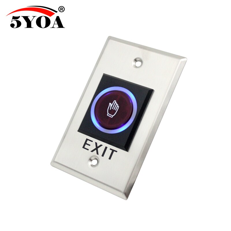 Infrared Sensor Switch No Touch Contactless Switches Door Release Exit Button with LED Indication: 115x70