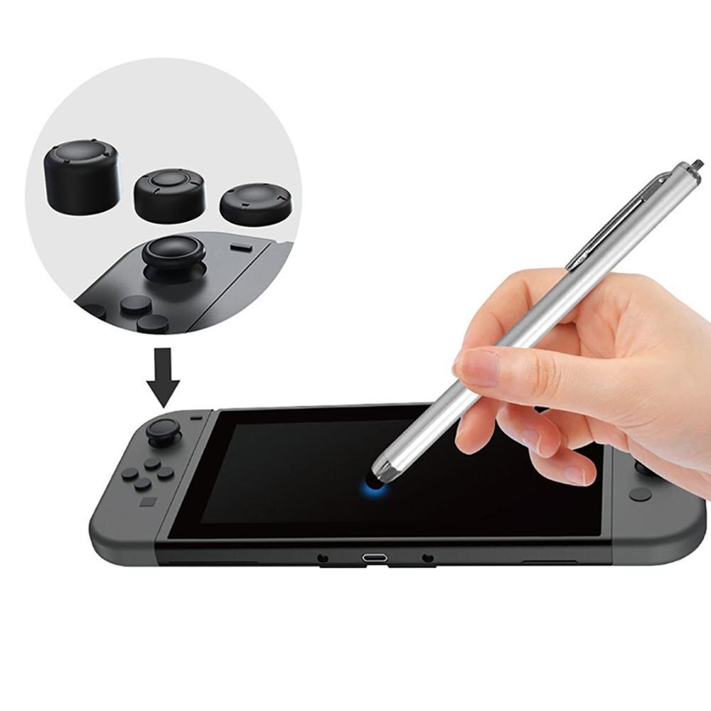 Multi-funzione Penna Dello Schermo di Tocco con 6 Rocker Caps Digital Stylus Per N-Switch/Lite Penna Clip design Per IOS Android del telefono mobile