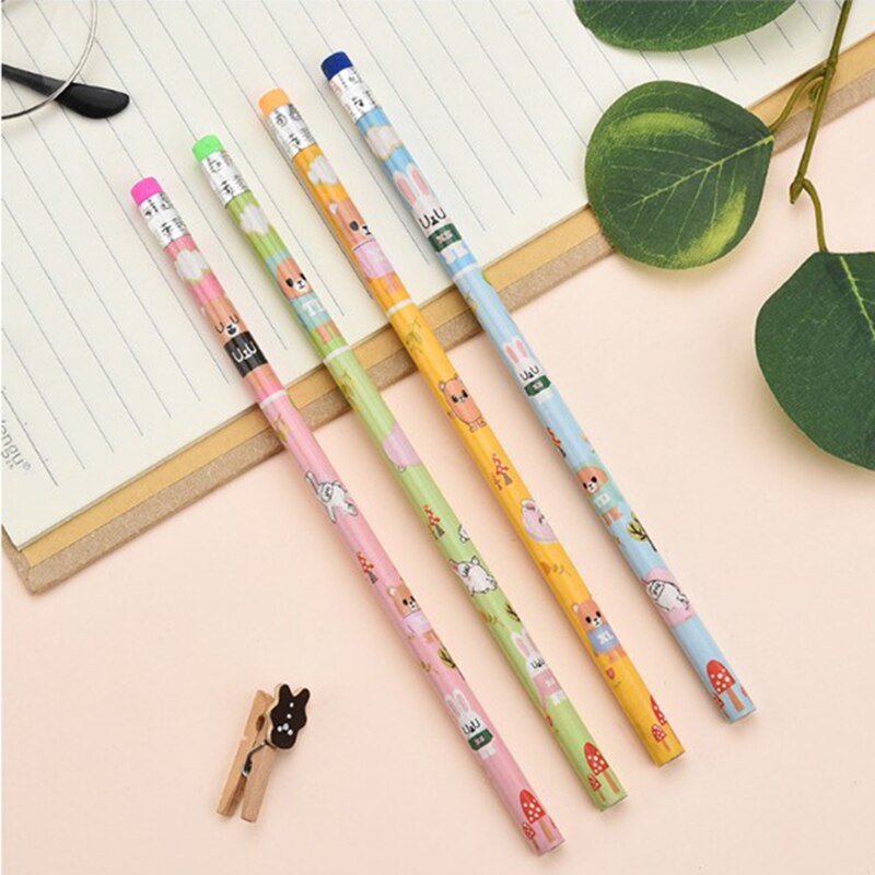 10pcs/Lot Rainbow Color Pencil 4 in 1 Colored Drawing Painting Pencils