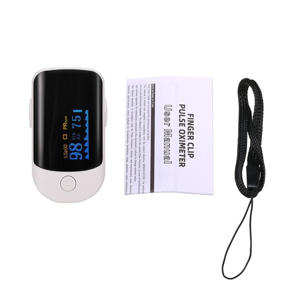 Pulsossimetro portatile pulsossimetro digitale per uso domestico ossigeno nel sangue misuratore di saturazione della frequenza cardiaca Spo2 PR Monitor per dito per la casa: MD1910