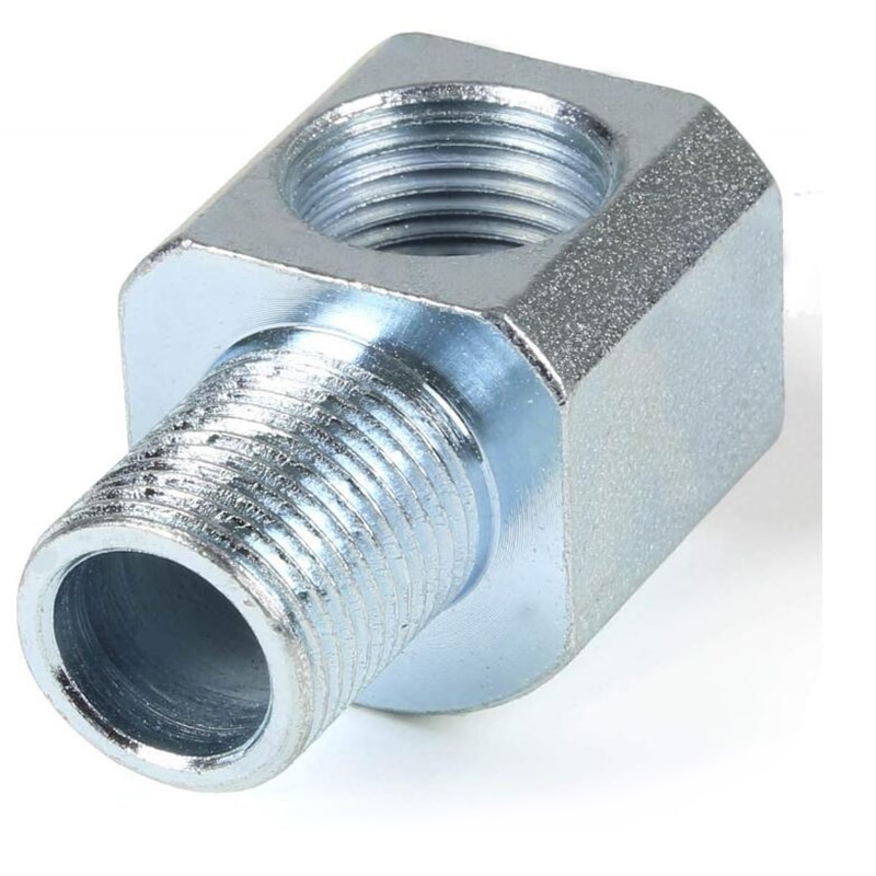 JIAX M18 x 1.5 Angle Adapter Oxygen Sensor Contain Catalytic Converter Extender O2 Bung Extension Spacer