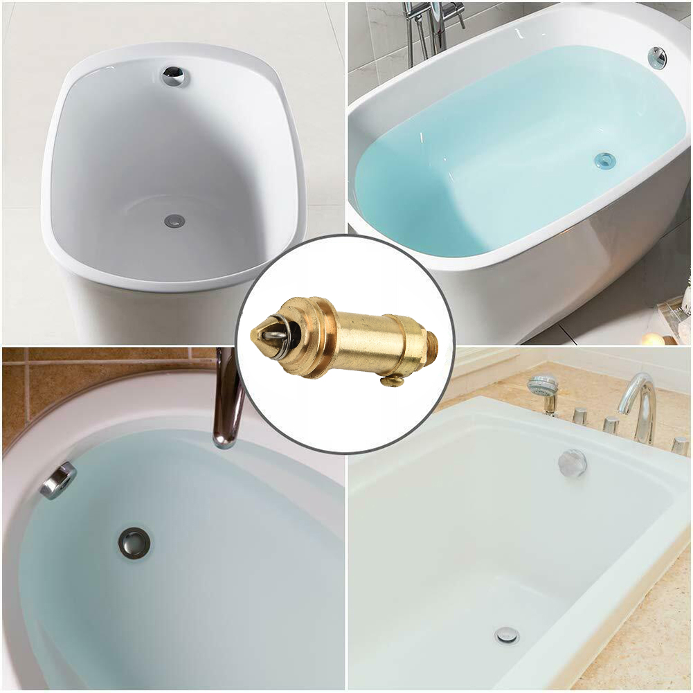 Tapón de drenaje de lavabo de repuesto, accesorios de tapón de resorte de perno emergente Universal, núcleo de rebote