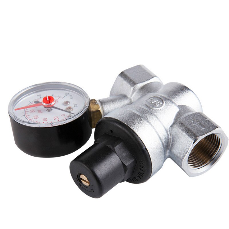water pressure regulator with Gauge pressure maintaining valve Tap water pressure reducing valve DN15 DN20 Material: brass