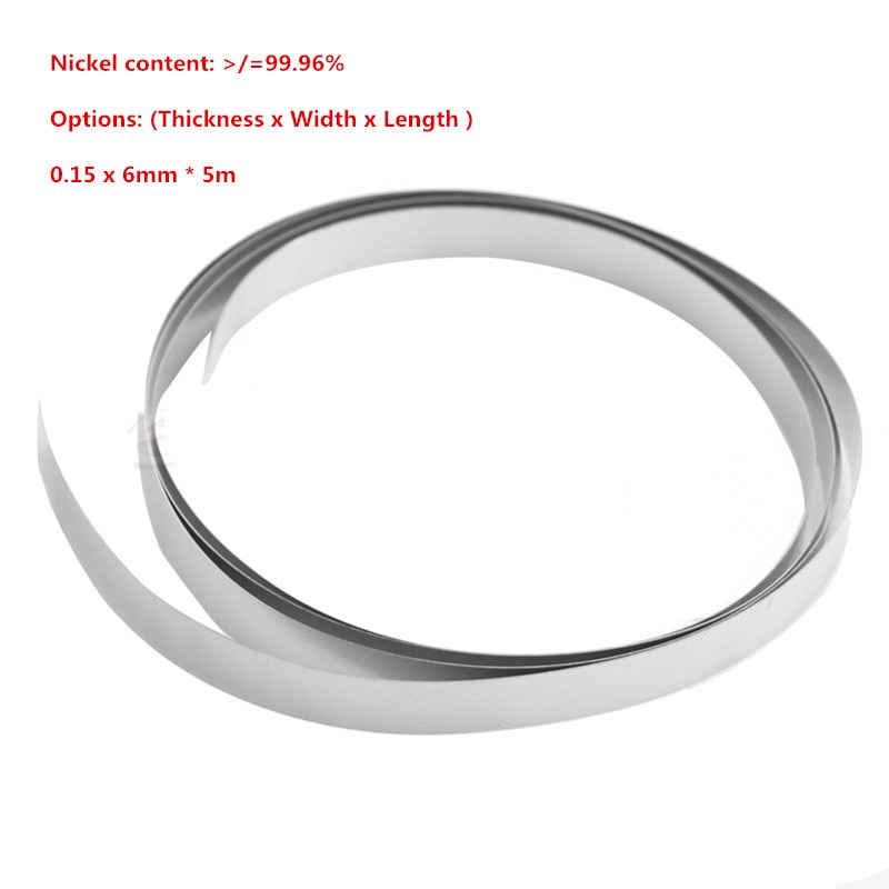 YTGZS Zuiver nikkel plaat Nikkel folie nikkel strepen,Lengte 1000mm