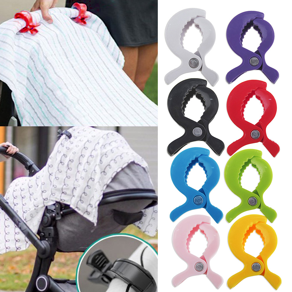 Pinza de cocodrilo para cochecito de bebé, 2 uds., Clip portátil para cochecito, gancho para asiento de coche de bebé, Clips, accesorios de cochecito de bebé