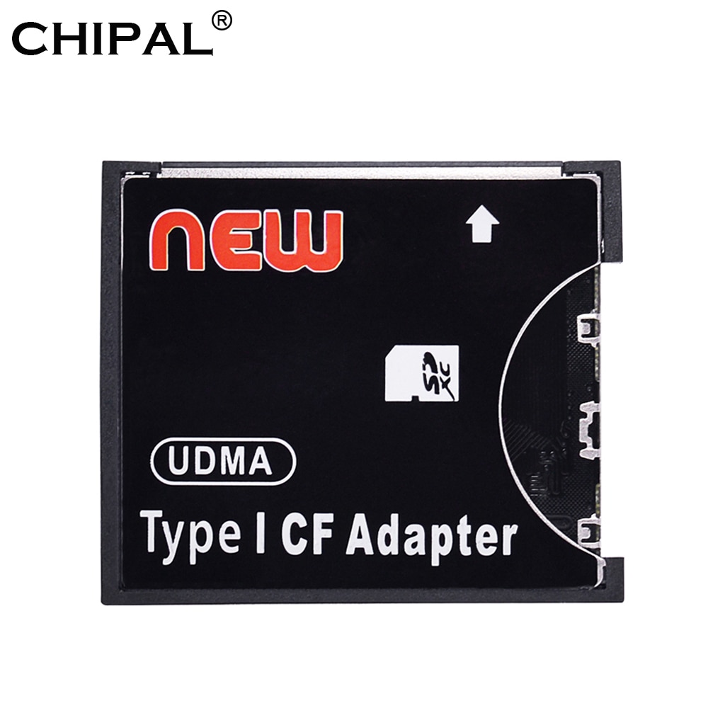 Chipal sdxc sdhc till standard compact flash typ i-kortkonverterare sd till cf adapter kortadapter stödkapacitet 8gb-128gb