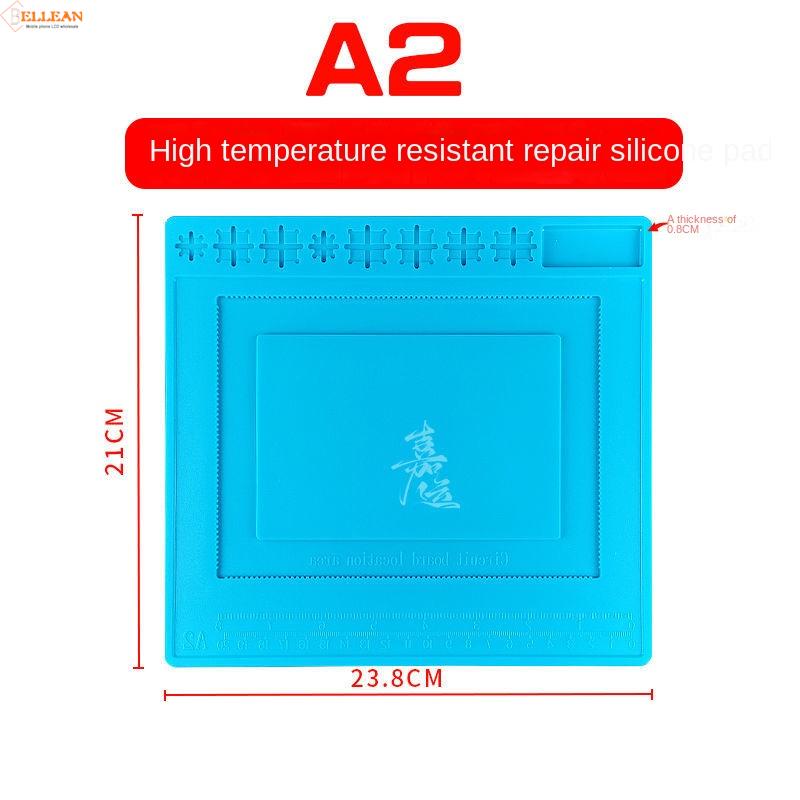 Estera de trabajo de reparación de teléfonos móviles, aislamiento térmico magnético, estera antiestática de silicona, resistencia a altas temperaturas: A2