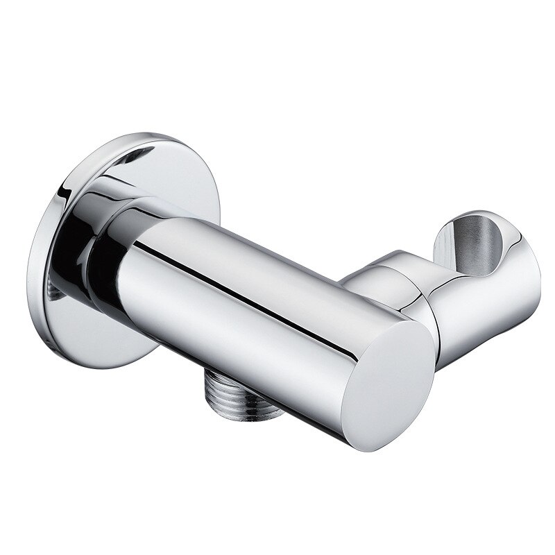 Brass Wall Mounted Hand Held Shower Holder Shower Bracket & Hose G1/2" Connector Wall Elbow Unit Spout Water Inlet Angle Valve