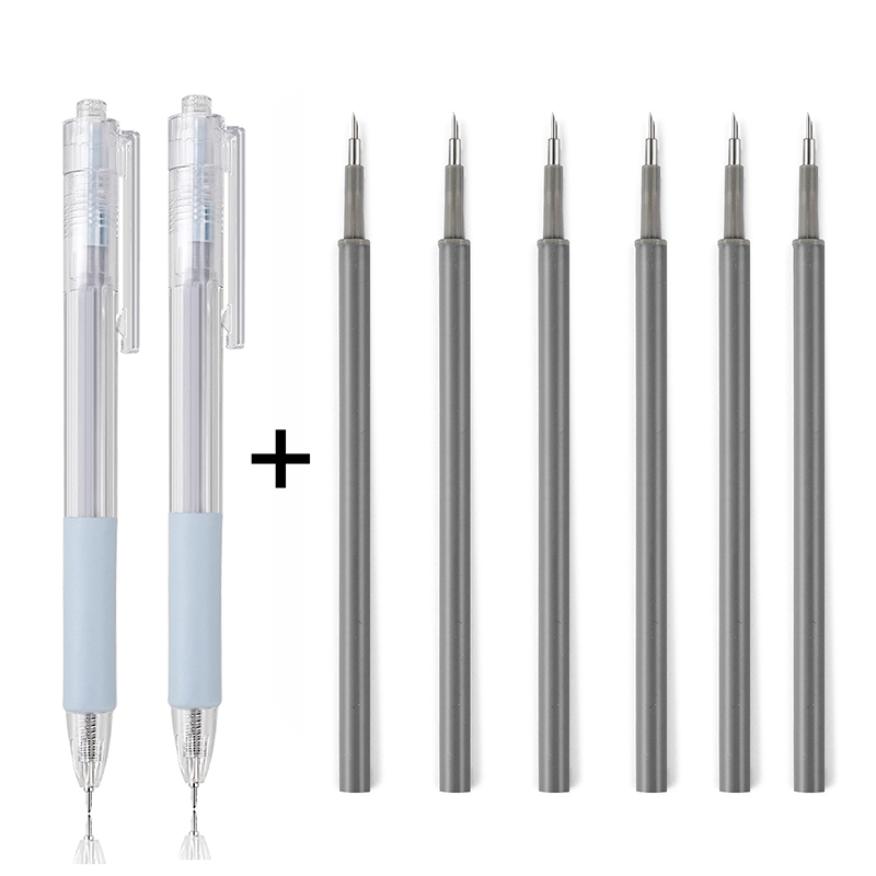 Veitsi kynän täyttösetti taide apuohjelma paperi leikkaus veitsi scrapbooking tarra tarkkuusleikkaustyökalu tee-se-itse askartelutarvikkeet leikkuri: Keltainen