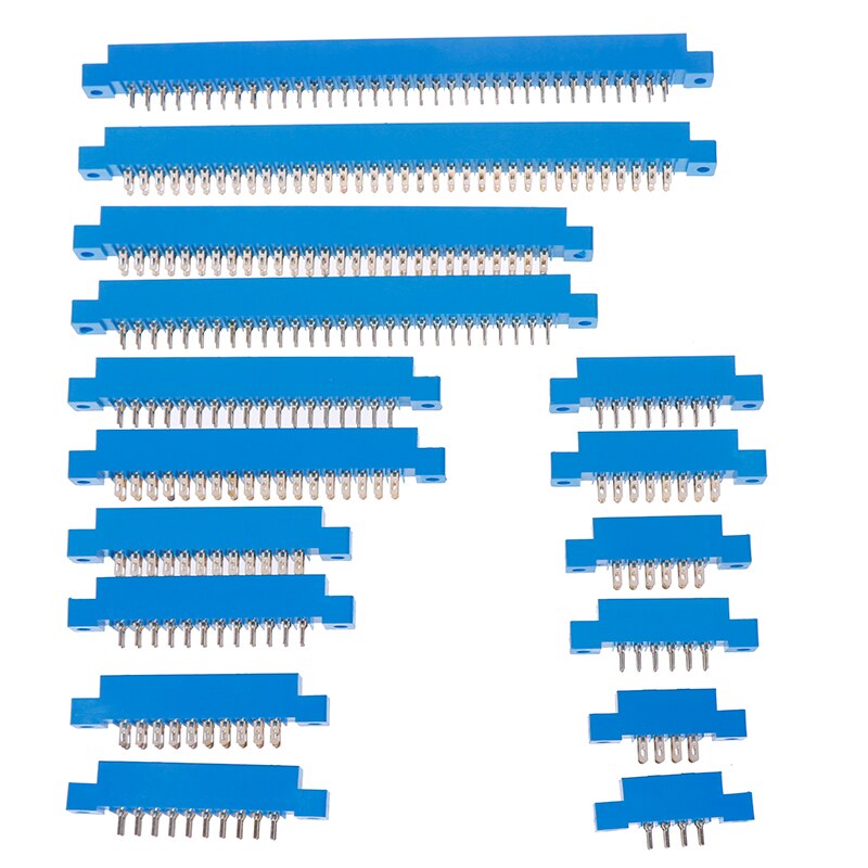 Vendita calda 1PC serie 805 3.96mm passo PCB Slot scheda di saldatura connettori bordo 8-72 Pin 16 stili