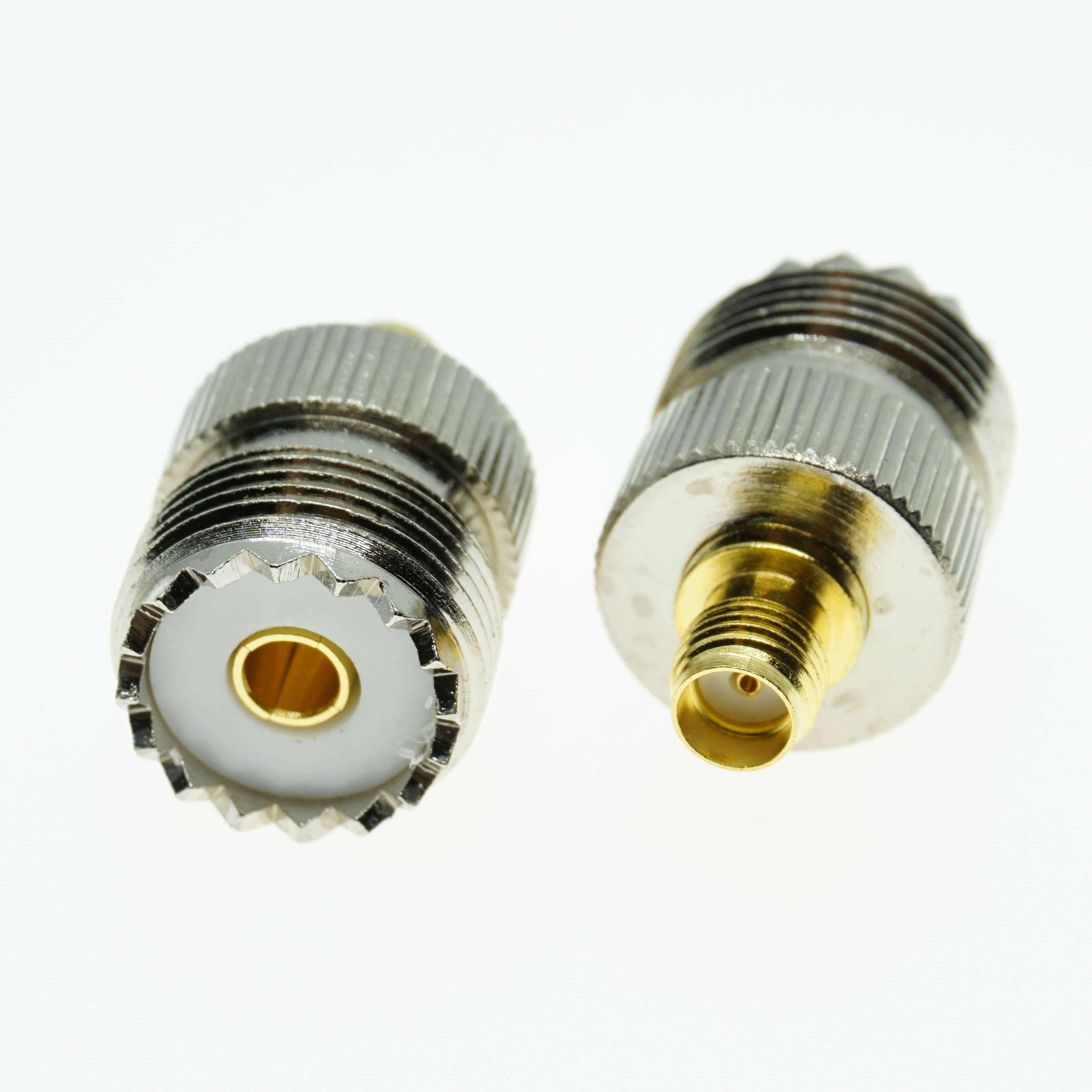 Uhf PL259 SO239 Naar Sma Connector Coax Socket Uhf Vrouwelijke Jack Naar Sma Vrouwelijke Plug Uhf-Sma Messing Straight rf Coaxiale Adapters