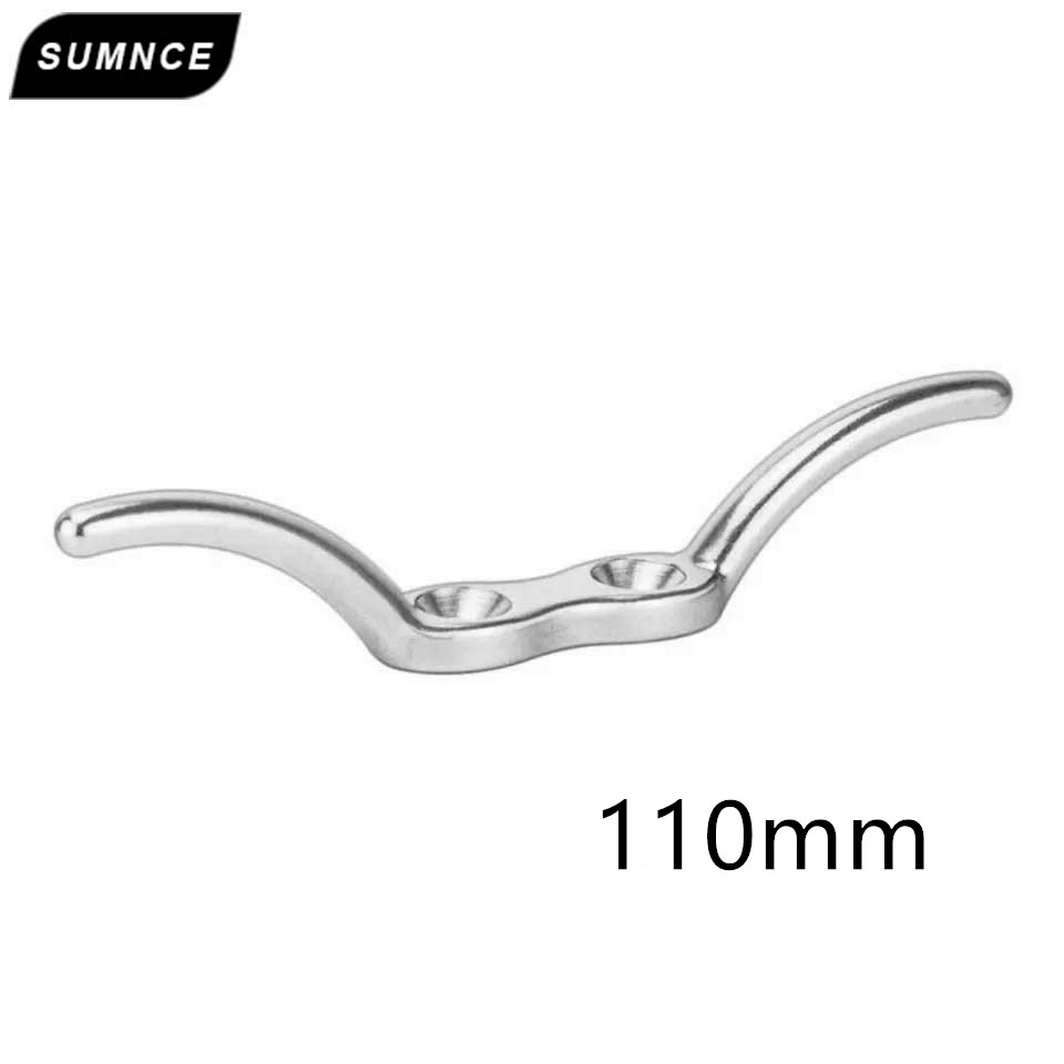 Marine Grade 316 Stainless Steel Flagpole Rope Cleat Hook Boat Mooring Accessories for Boats Yachts