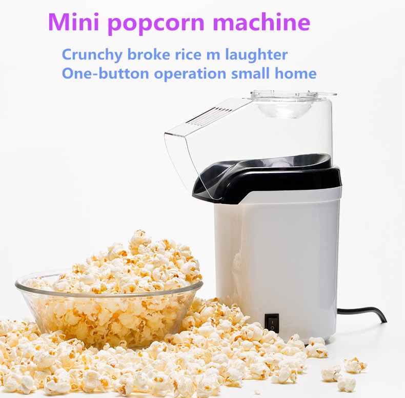 Huishoudelijke automatische elektrische popcornmachine Mini kleine air popcorn machine Popcorn machine 220 V 1200 W