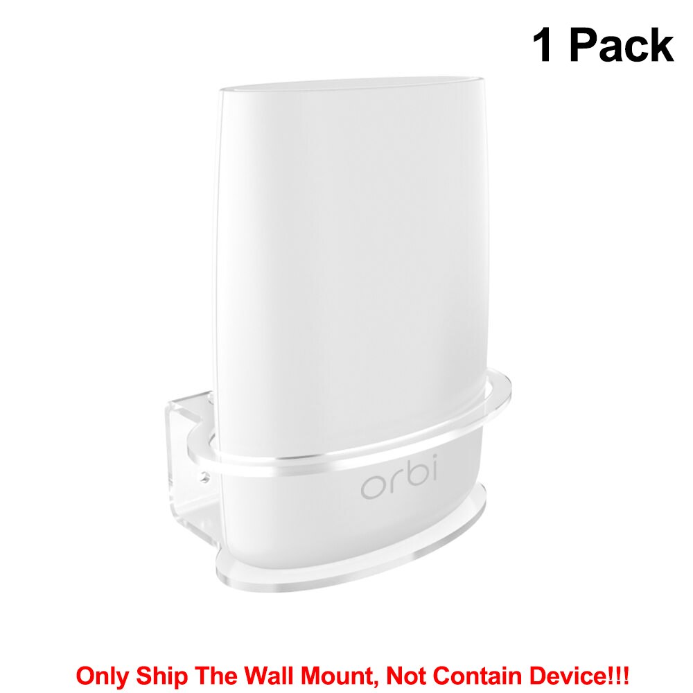 Support robuste en acrylique transparent pour montage mural pour routeur Netgear Orbi WiFi RBS40, RBK40, RBS50, RBK50, AC2200, AC3000: Bundle 2