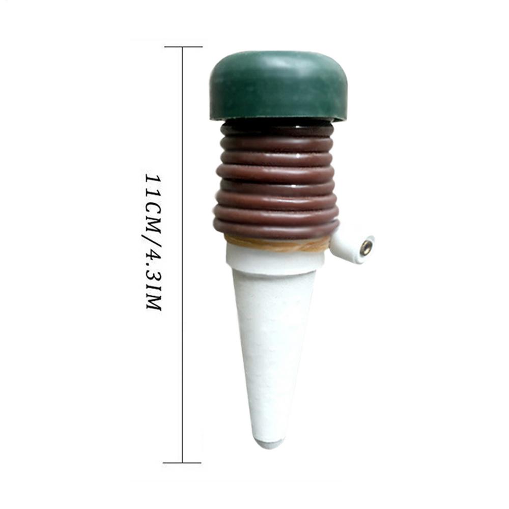 Dispositivo de riego automático para plantas, estaca de agua para riego por goteo de plantas, sistema de riego por goteo de cerámica para jardín: BLANCO