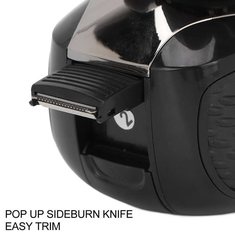 Elektrische Hoofd Scheerapparaat Usb Opladen Scheerapparaat Grooming Kit Reiniging Borstel Batterij-indicator Licht Ergonomisch Met 6 Roterende Messen