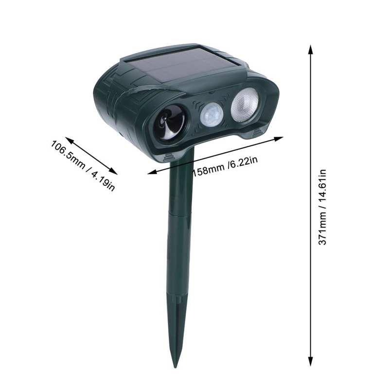 Ultrasonic Animal Repeller USB Charging Cat Dog Pest Control Repeller for Outdoor Garden Doggy Training Clicker