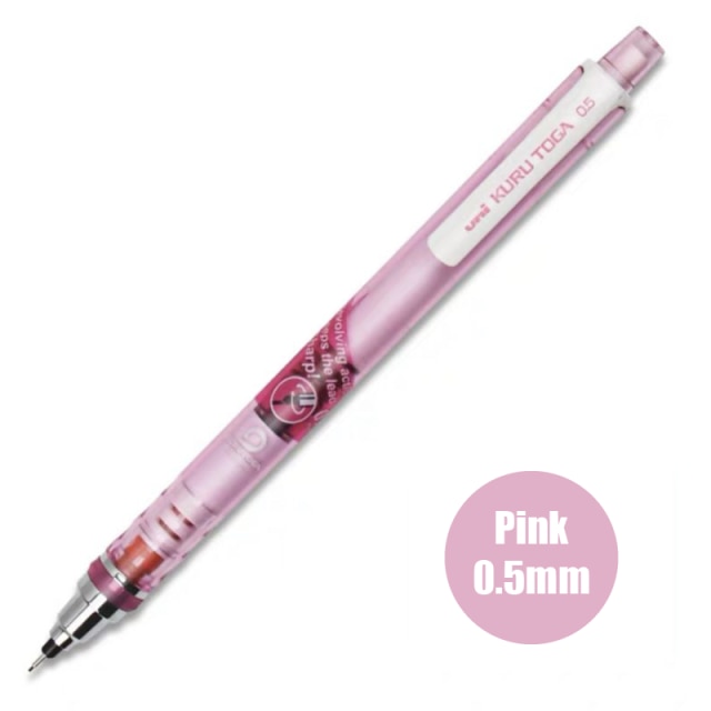 1pcs uni M5-452/M5-450T/M5-559 Kuru-toga mechanical pencil Automatic Pencil 0.5mm Rotating lead student office: M5-450T Pink