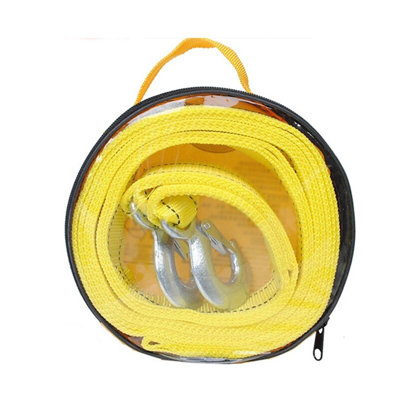 Heavy Duty Towing Rope 4 Meters 5 Tons Capacity with Alloy Steel Hooks for Pulling Cars M8617