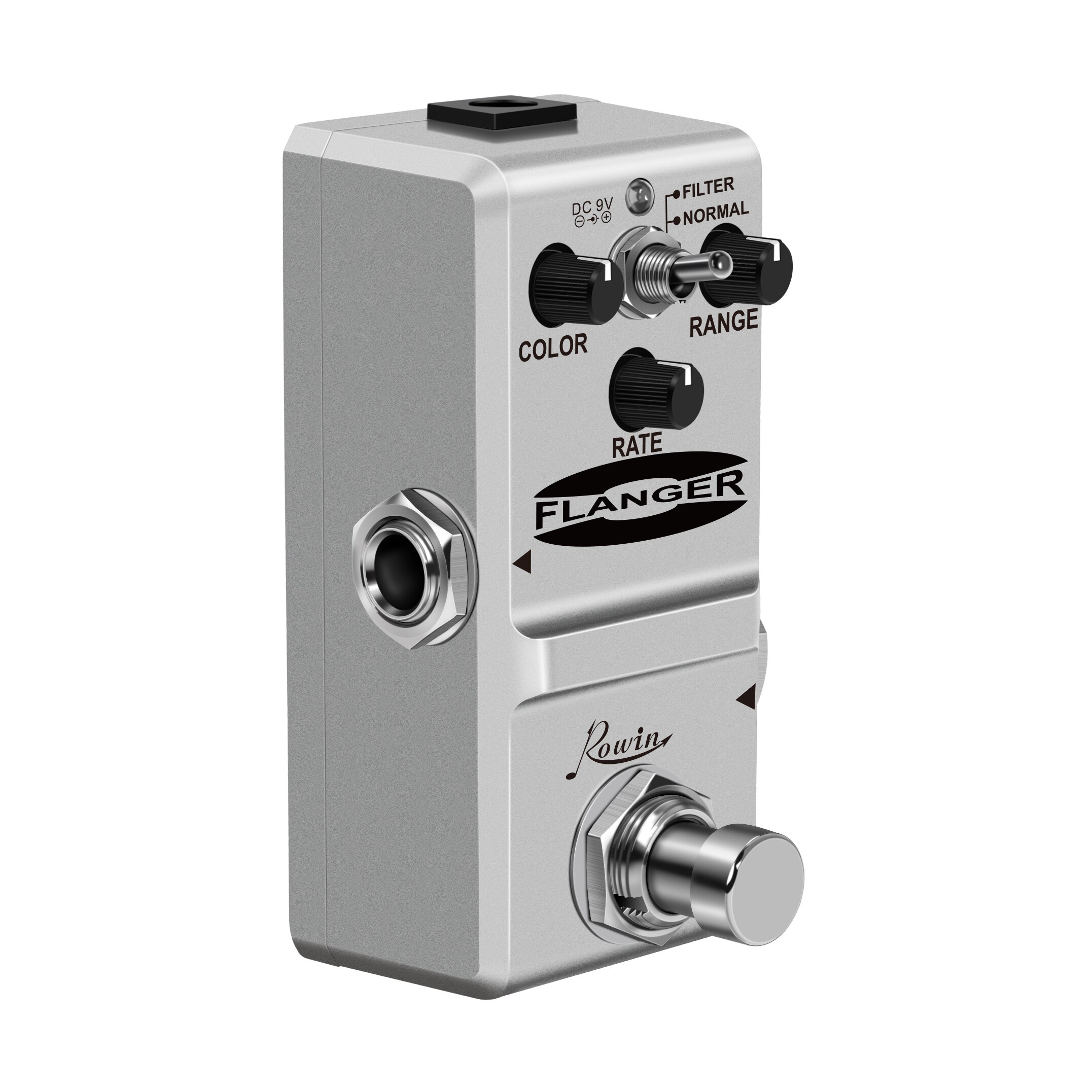 Rowin LN-312 Nano Guitar Flanger Pedal for Electric Guitar Bass True Bypass 2 Modes