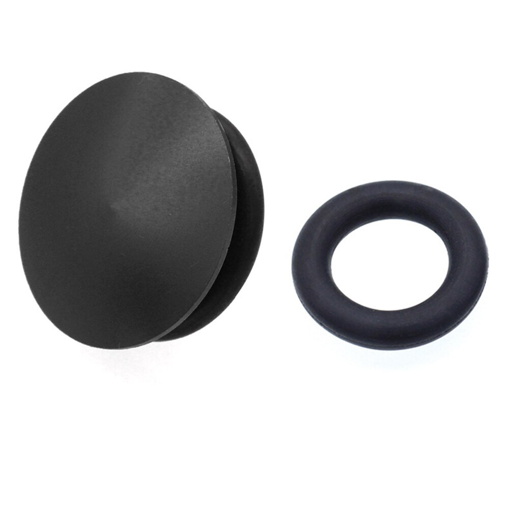 Tapón a prueba de polvo para manivela de bicicleta, cubiertas huecas para bielas, tapa de rueda de cadena Compatible con disco de 21-23mm de diámetro interior: Negro