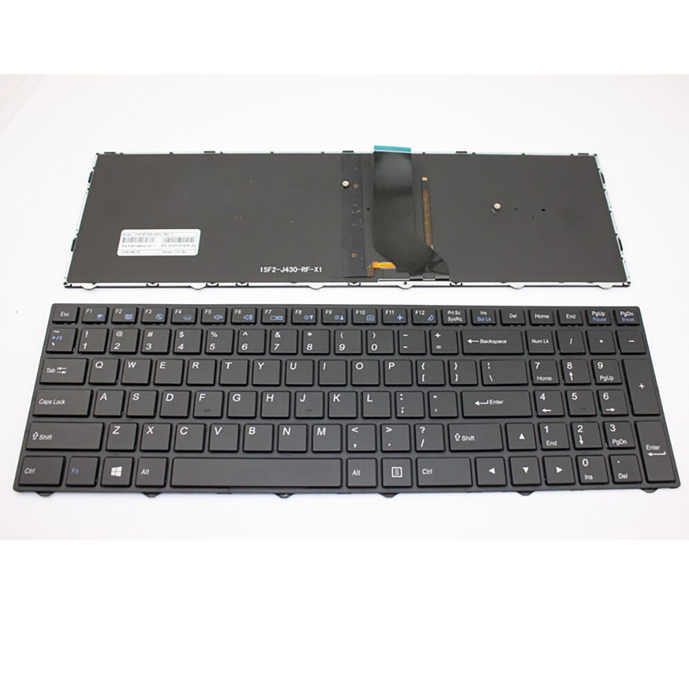 Keyboard with colorful white backlit for CLEVO N950 N750 N850 N850HZ N850HN N850HK1 N850HC N850HL N950PT6 US: white backlit