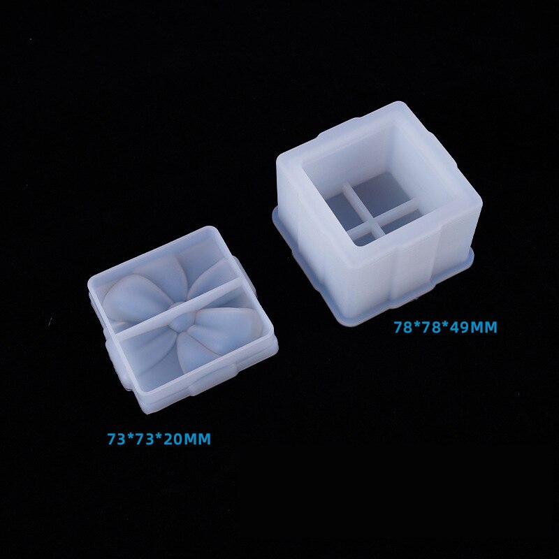 Harpiks silikoneform opbevaringsboksform til smykkefremstilling hjerteform skåret form gør det selv krystal epoxy uv box smykkeværktøj forme: 4