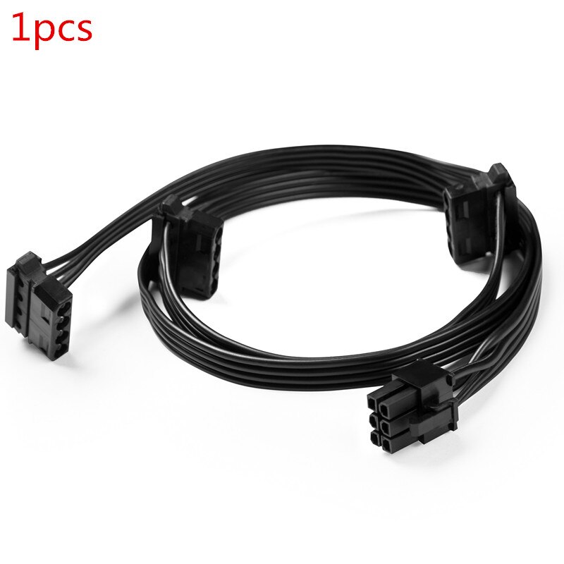 PCIe 6Pin 1 to 3 IDE GPU PCI-e 8Pin to 2 Port 6+2pin Power supply Cable for CORSAIR RM850 CX850M CX750M CX600M CX500M CX430M: 1pcs 6P to 3 IDE