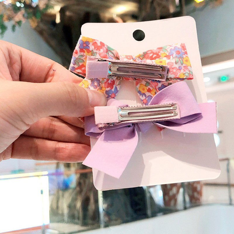 2/5 sztuk/zestaw Bowknot spinki robić włosów dla dzieci kłania korona niemowlę dziewczynka spinki robić włosów Barrettes słodkie dzieci nakrycia głowy akcesoria robić włosów