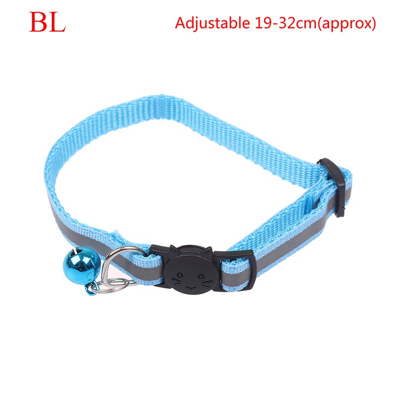 1PC breloque réfléchissante et cloche chat collier de chien sécurité élastique réglable produit pour animaux de compagnie: 2