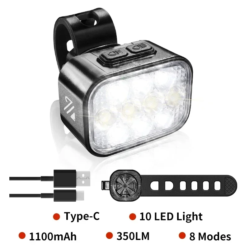 BUCKLOS Bicycle Light Led Rear Light Waterproof Bicycle Lamp USB Charge Bike Flashlight for Bicycle Front Taillight Lantern: WHITE