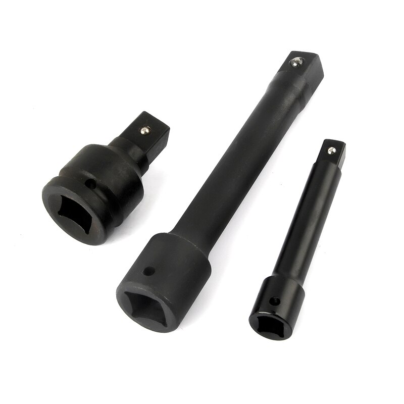 1 pièce robuste longue barre d'extension clé à cliquet prise d'impact Extender outil pneumatique 1/2 3/4 1 pouce 75 125 150 200 300 400mm