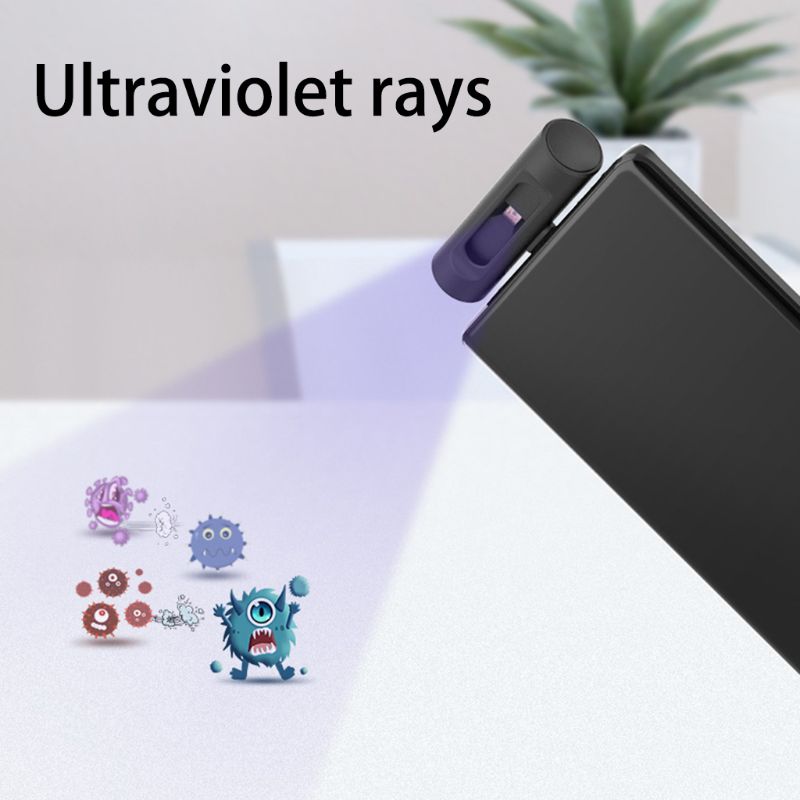 Przenośna dezynfekcja UVC światło UV LED USB do telefonu komórkowego C interfejs wtyczka zasilania ręczna sterylizacja