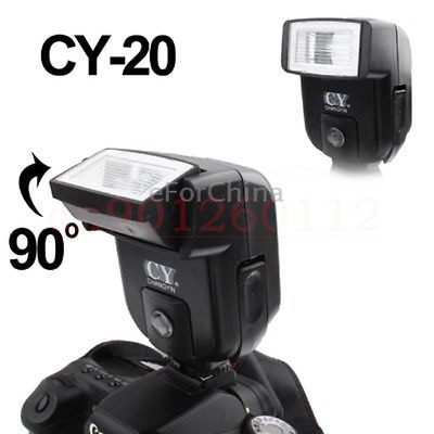 Yinyan cy -20 sko sync port 5600k mini universal flash speedlite til nikon til canon til panasonic til olympus pentax kamera