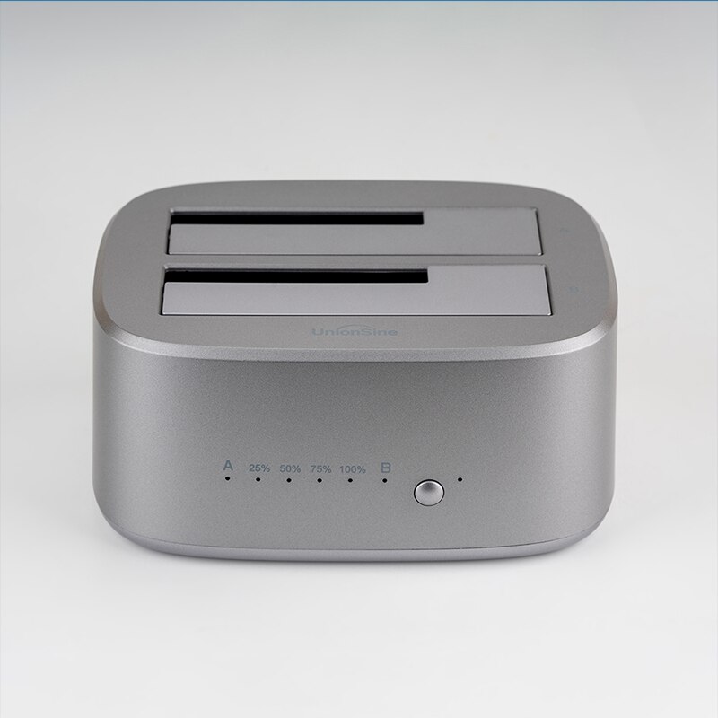 Unionsine dual bay hdd docking station mit offline clone sata zu usb 3,0 hdd clone docking station für 2.5/3.5 ''ssd hdd hülle