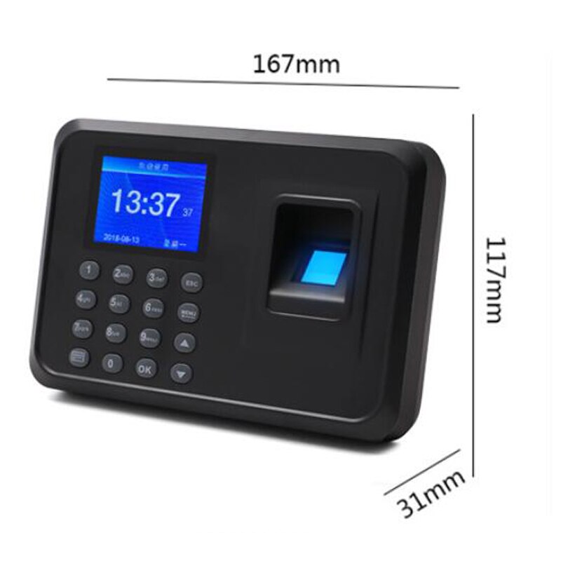 Biometric Fingerprint Time Attendance System Clock Recorder Office Time Clock Employee Recorder Device