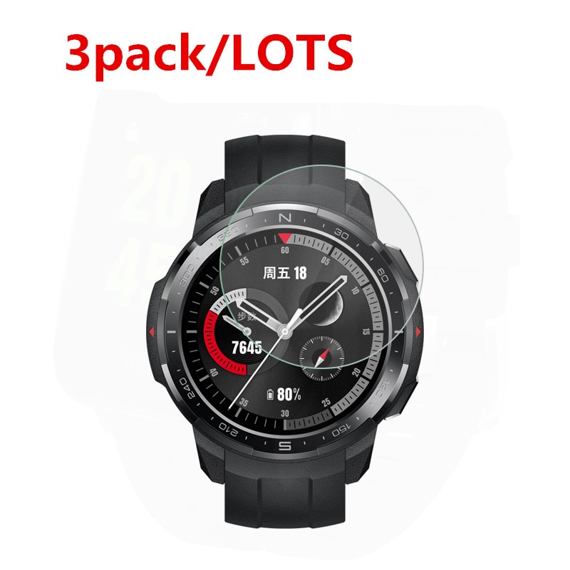 3 Pack Voor Huawei Honor Horloge Gs Pro Screen Protector Gehard Glas Screen Protector 9H Smartwatch Beschermende Glas