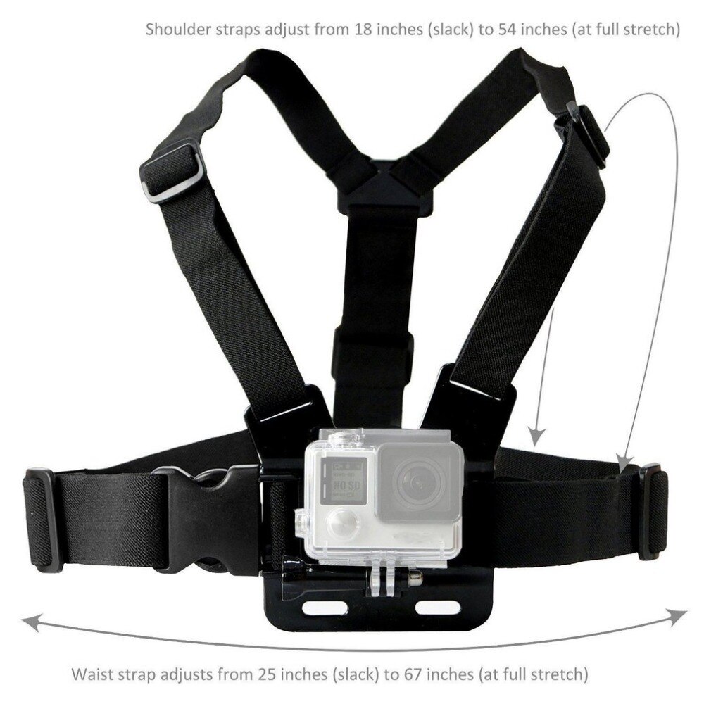 Borst Strap Mount Riem Voor Gopro Hero 9 8 5 Xiaomi Yi 4K Action Camera Borst Mount Harness Voor gopro Sjcam SJ4000 Sport Cam Fix