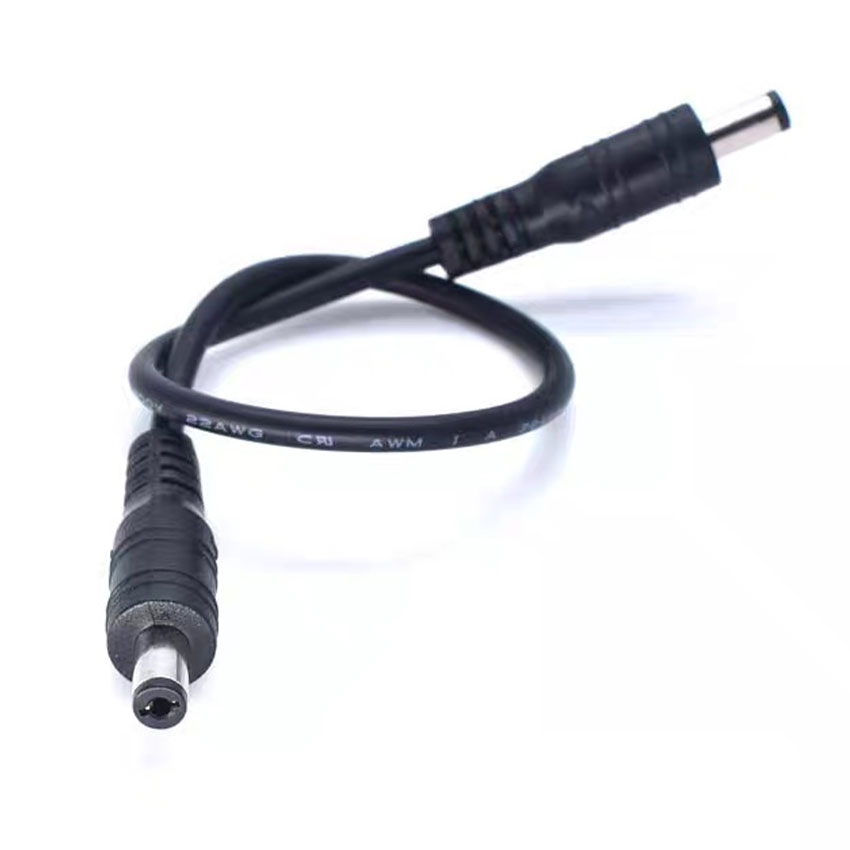 Câble adaptateur DC5521 vers DC5521, 18AWG, 2.1mm, prise mâle vers mâle