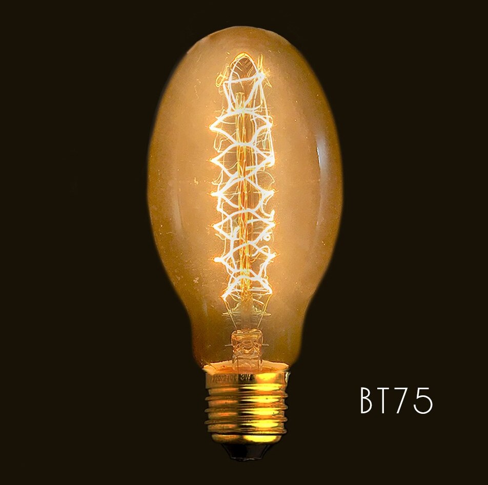 BT75 Spiraal Gloeilamp E27 40W Edison Vintage Decoratie Ndustrial