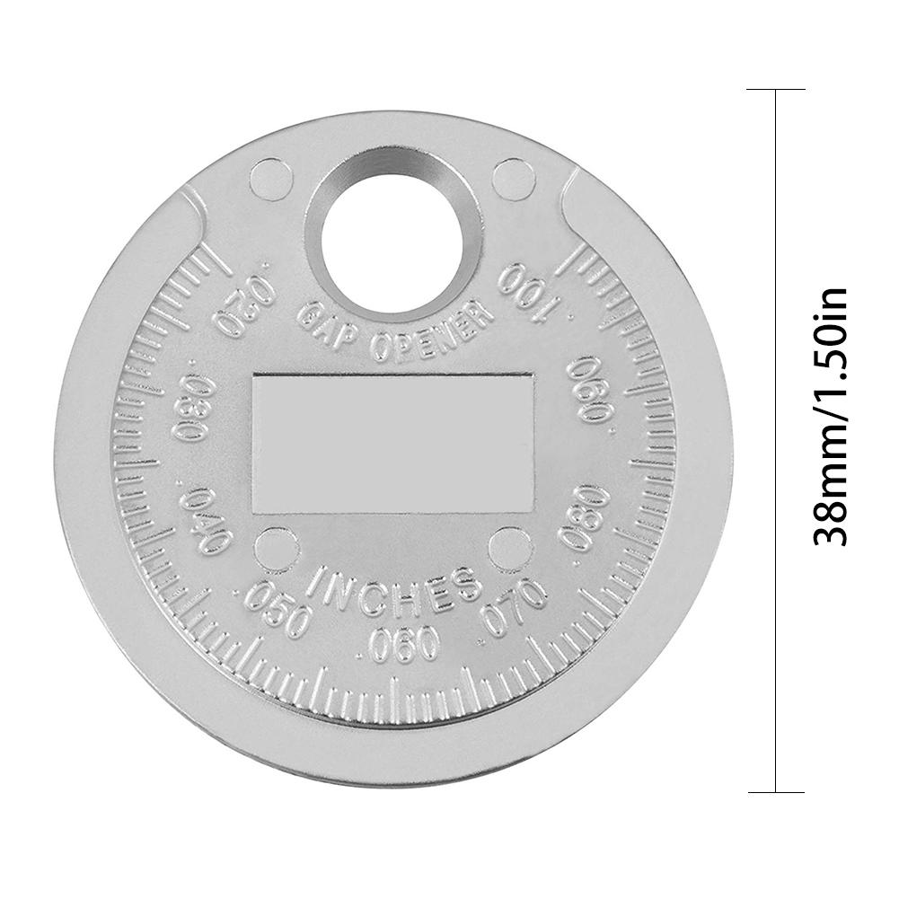 1pc mynttyp bil tändstift mätare 0.02 '' -0.1 '' tum tändstift gap mätare verktyg