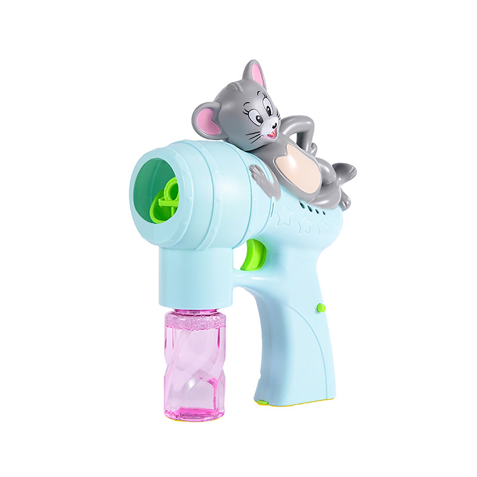 100ml Automatic Music Bubble Machine Cartoon Machine With Bubble Water Christmas Toys Automatic Bubble Maker: Blue