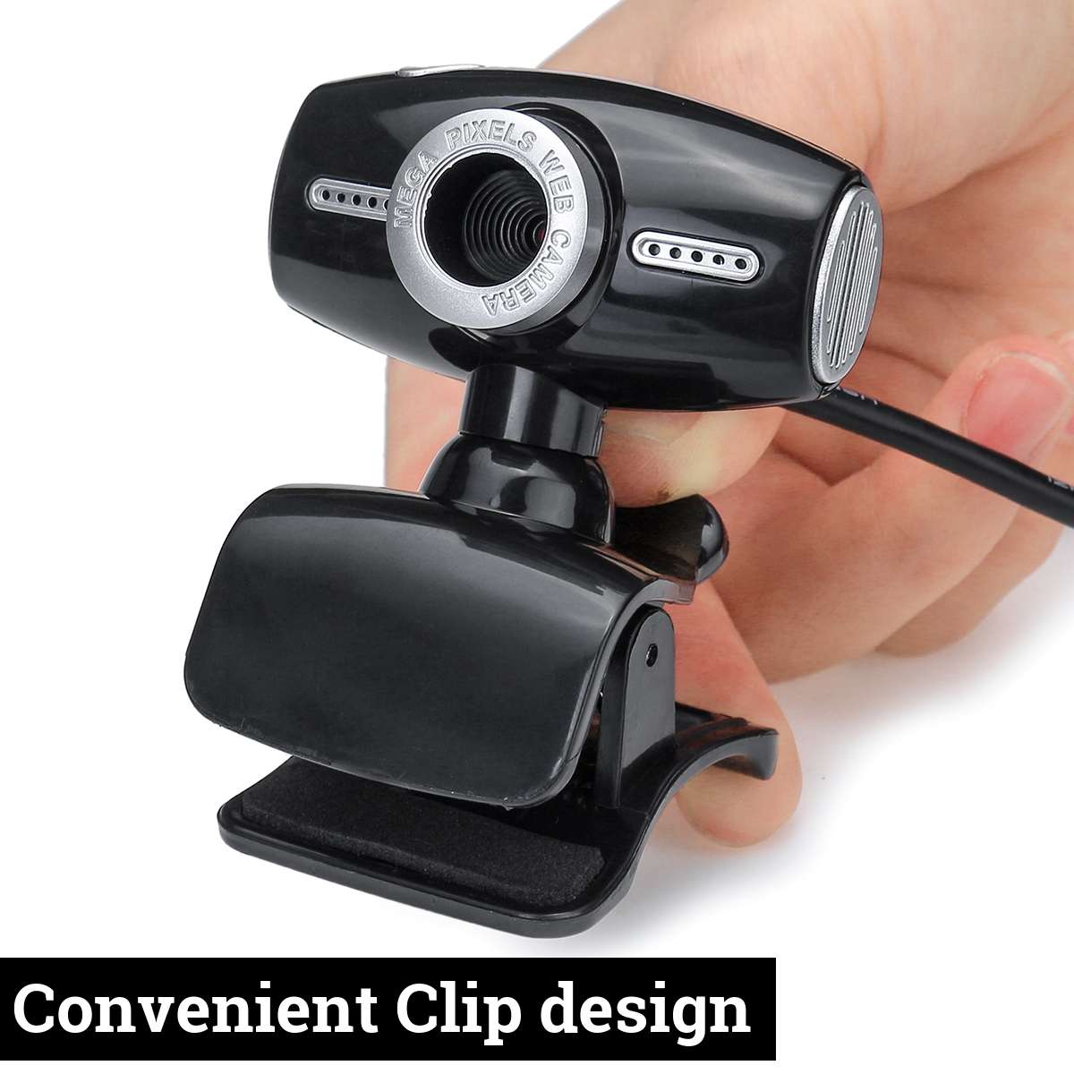 USB with MIC 1.3 Megapixel HD Web Camera Cam 360 degree for LCD Screen Laptop for / MSN / ICQ Night Vision Desktop Camera