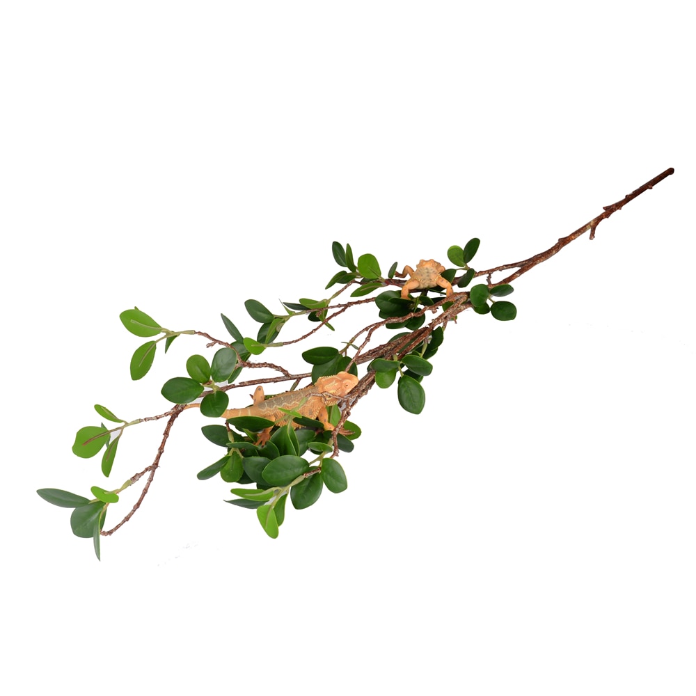 Kunstig plast terrarium plante blade grene simuleret plante til firben frø edderkop slange krybdyr kæledyr habitat indretning