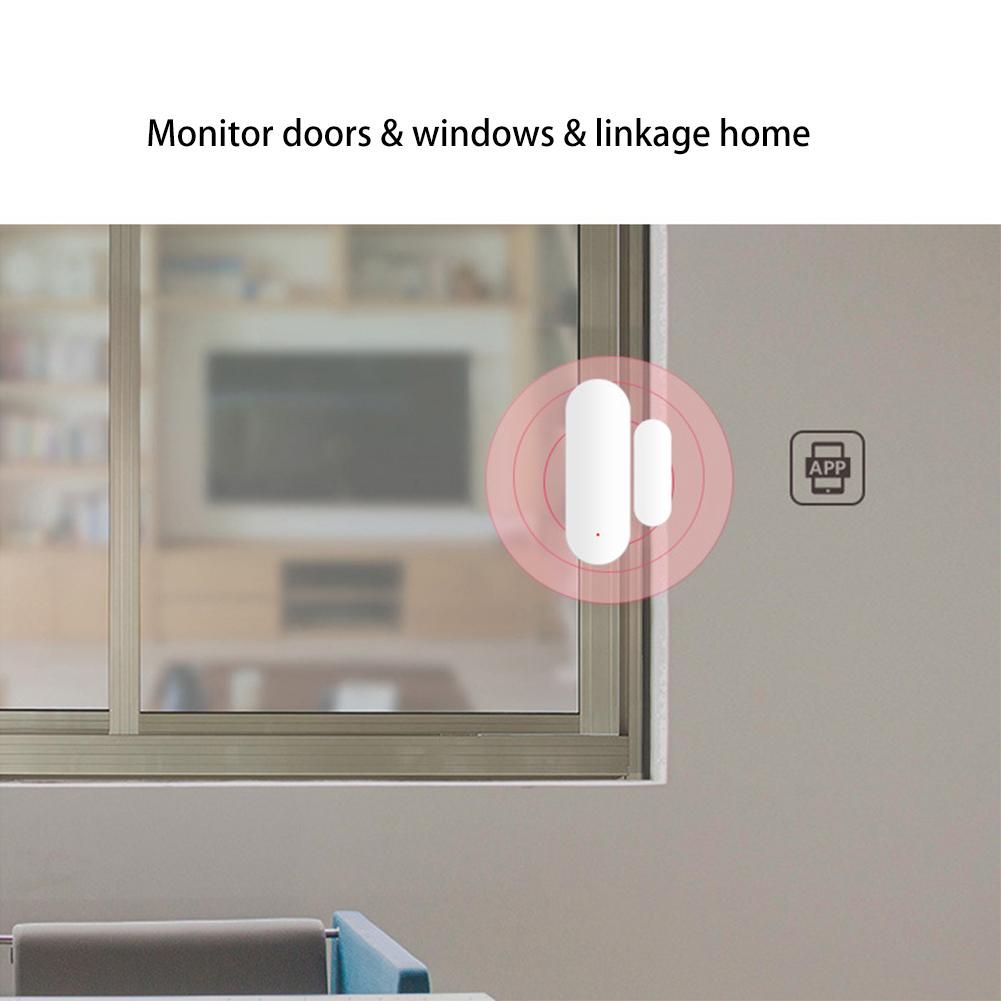 Hight WiFi Door Sensor Support for Google Home Alexa Voice Control Security Alarm
