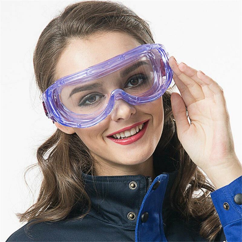 Unisex Glasses Safety Goggles Eye Protection Glasses Clear Anti-Fog Lens Outdoor Protective Glasses Case Cycling Accessories